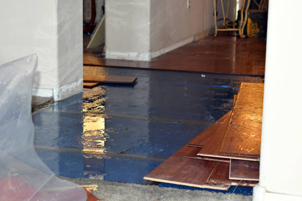 Professional Emergency Water Damage Restoration technician working in Kunkle, OH
